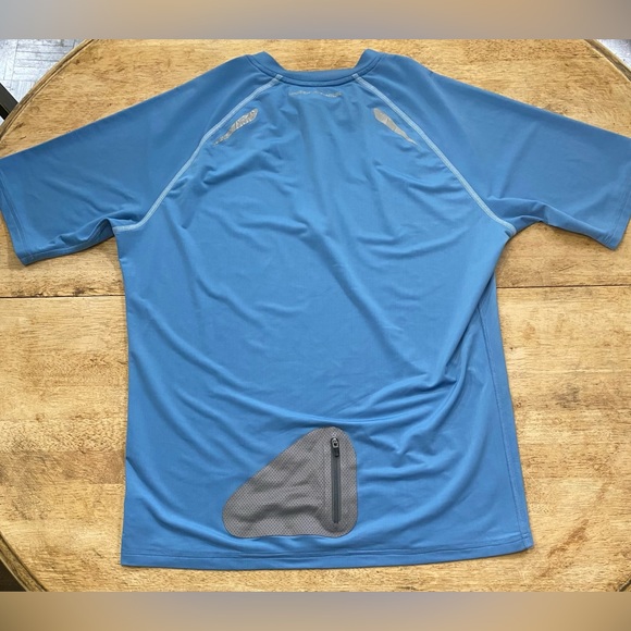 Under Armour Men’s XXL Blue Poly Blend Short Sleeve Quarter Zip Athletic Shirt - Picture 3 of 12